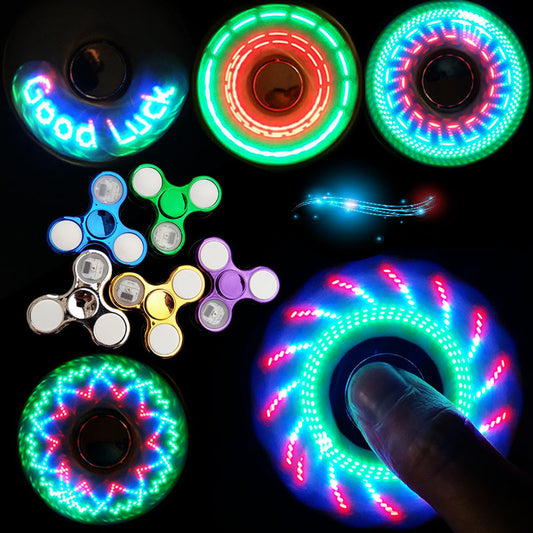 Fidget spinner med LED ljus